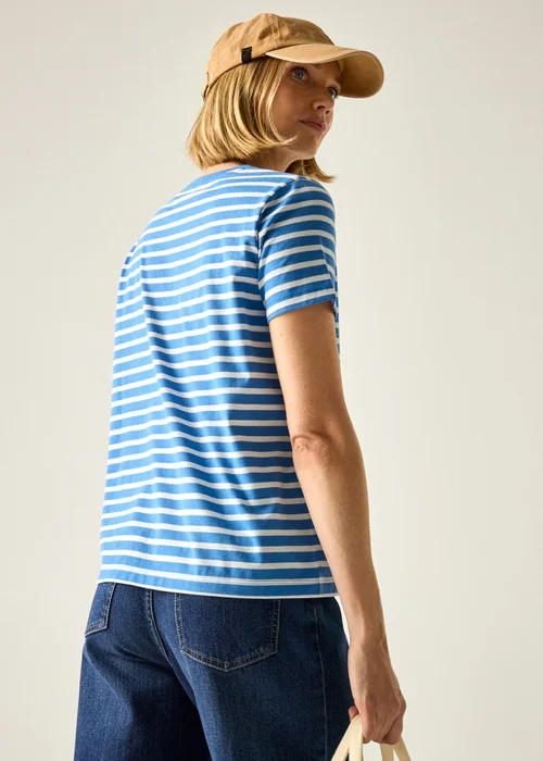 Regatta Sonic Blue White Stripe Bayletta T-Shirt - 12 Image 3