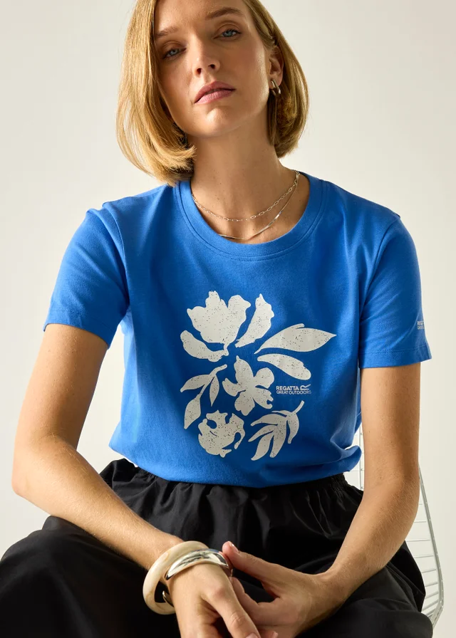 Regatta Sonic Blue Fleur Bloom Filandra IX T-Shirt