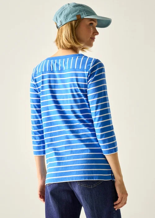 Regatta Sonic Blue White Stripe Baylette II UPF 30 T-Shirt - 10 Image 2