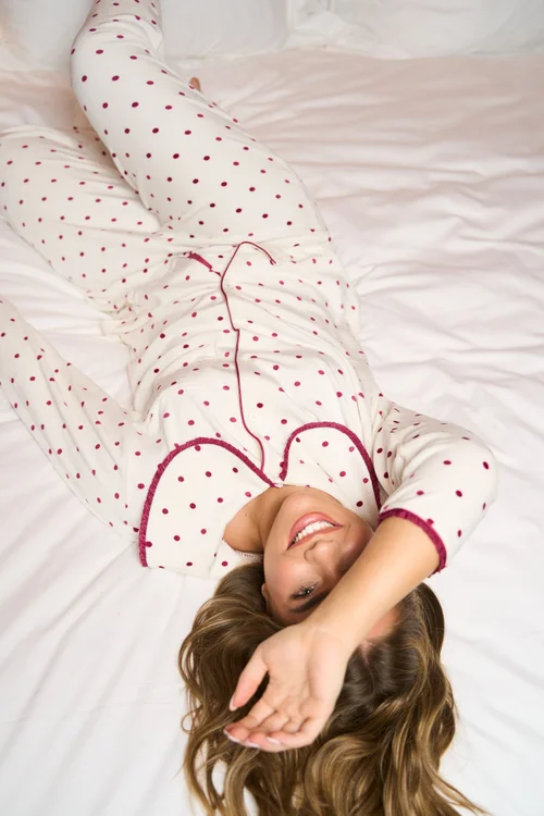 JimJam Red Dot Pyjamas - Medium Image 2
