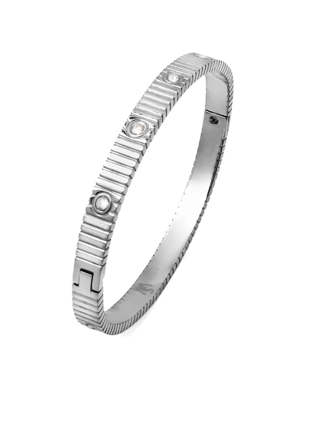 Say It With Silver Love Bangle