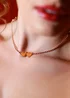 Say It With Rose Gold Detachable Double Heart Choker Necklace - 16 - inch Image 2