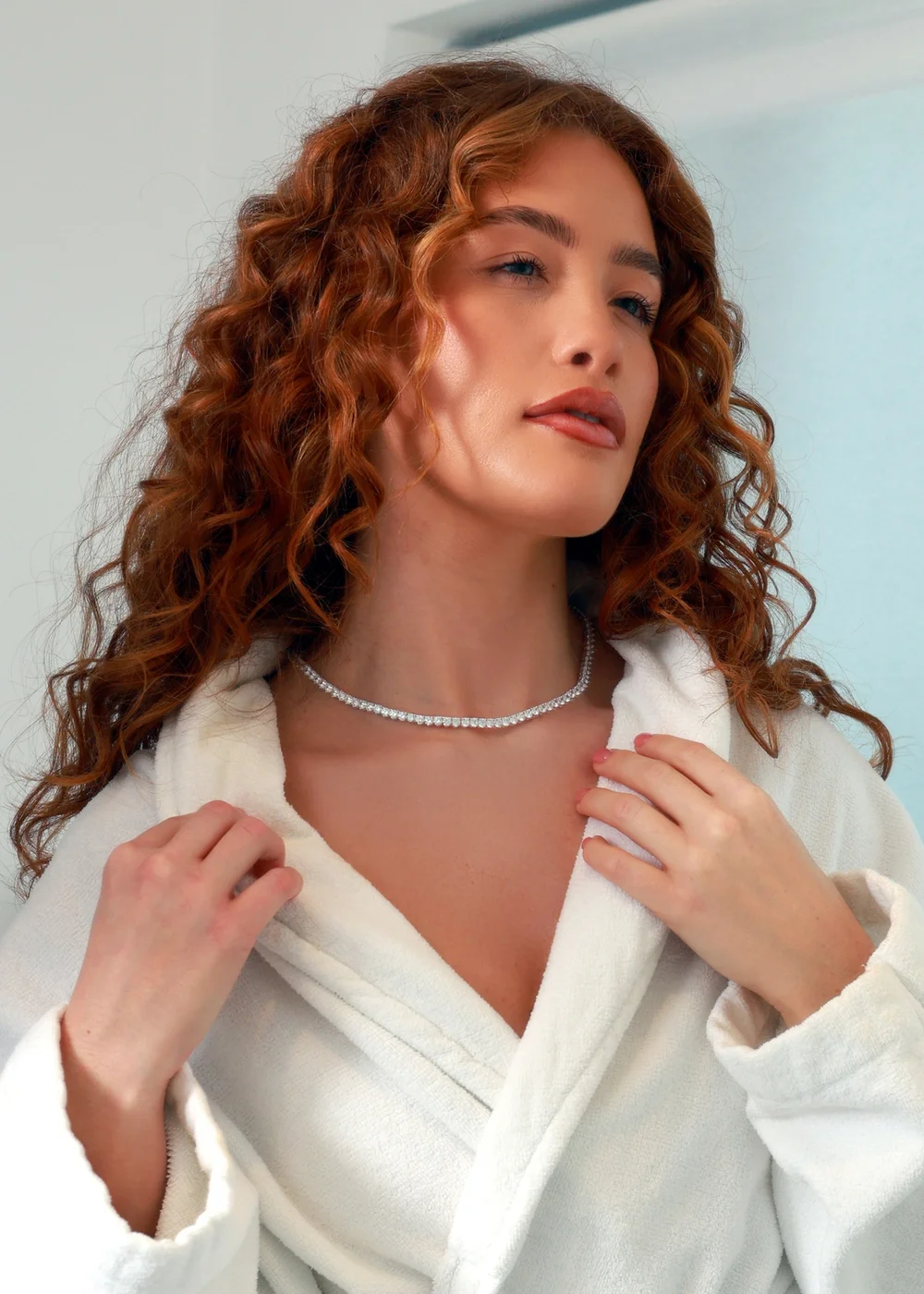 Say It With Silver Detachable Tennis Choker Necklace - 16 - inch Image 2