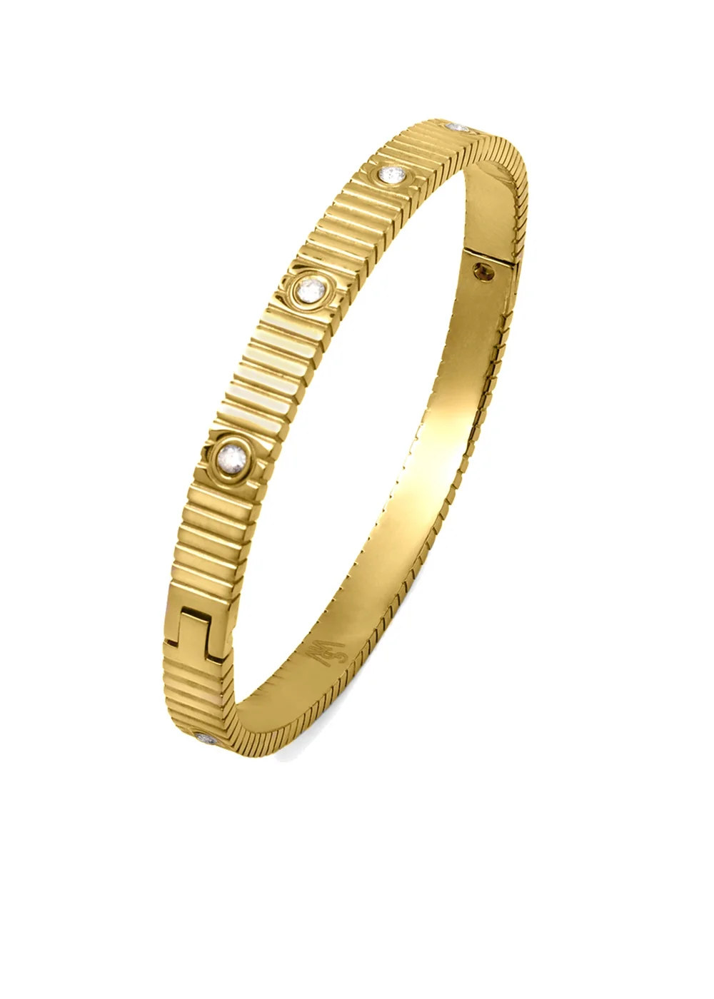 Say It With Yellow Gold Love Bangle - 7 inch Image 1