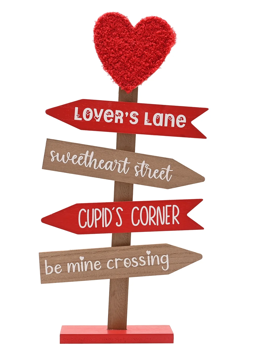 The Seasonal Gift Co. Love Is Sweet Red & Brown Love Signpost - One Size Image 2