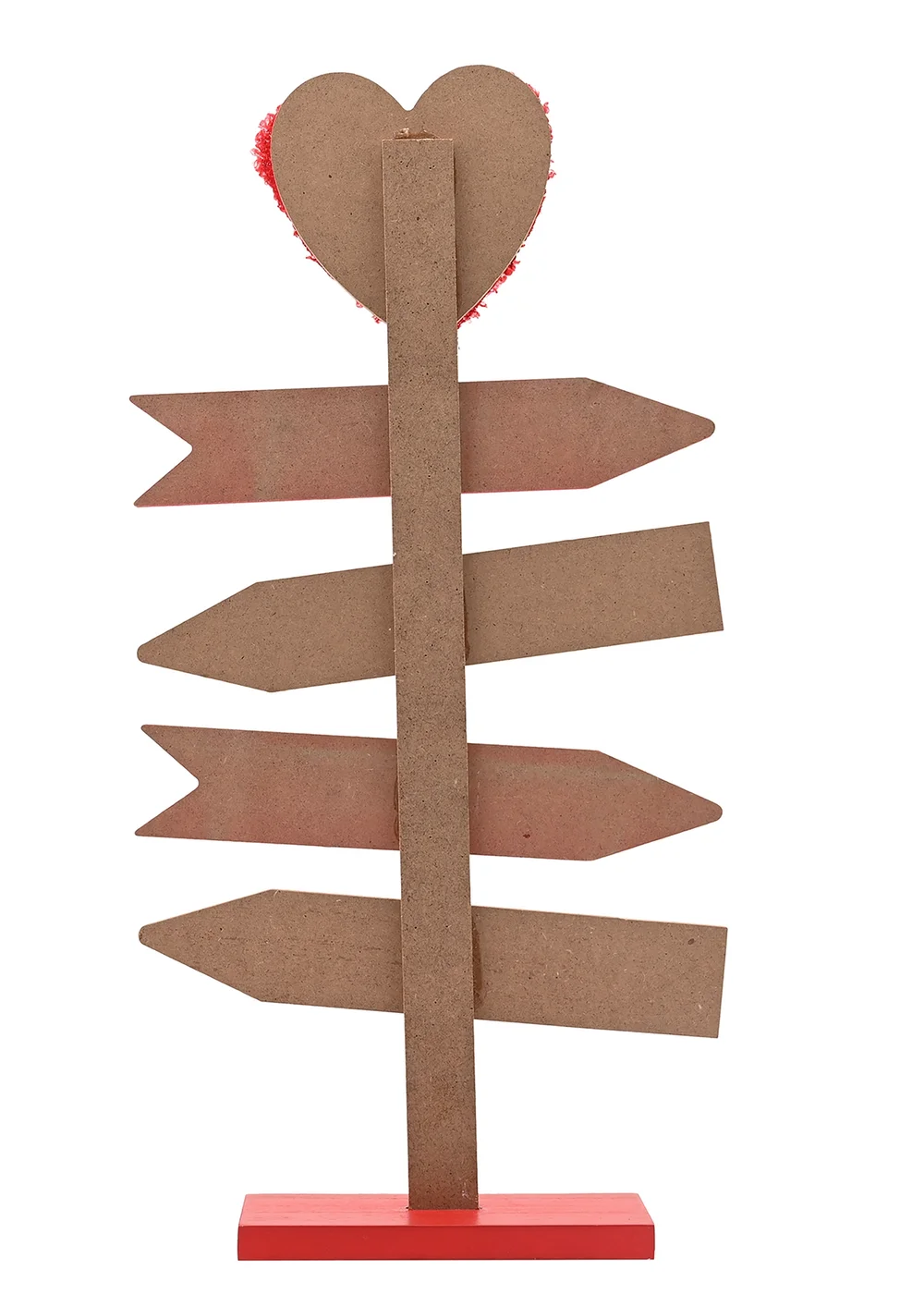 The Seasonal Gift Co. Love Is Sweet Red & Brown Love Signpost - One Size Image 3
