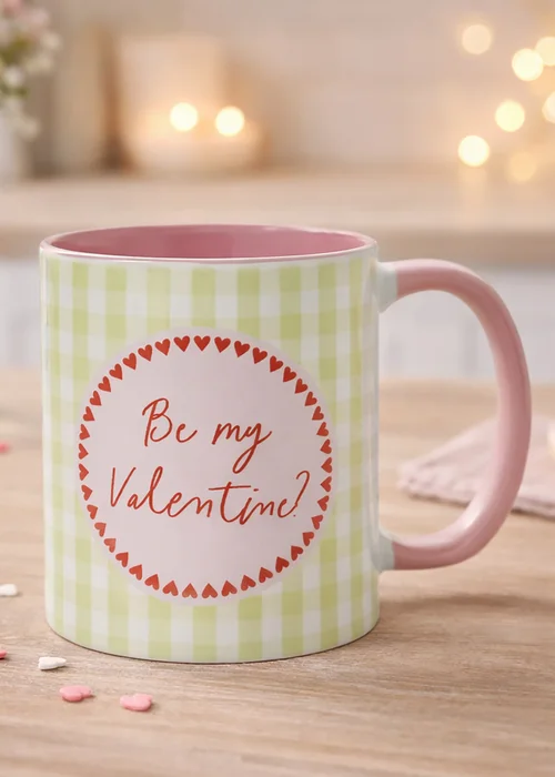 The Seasonal Gift Co. Love Is Sweet Pink Handled 11oz Mug Be My Valentine - One Size Image 1