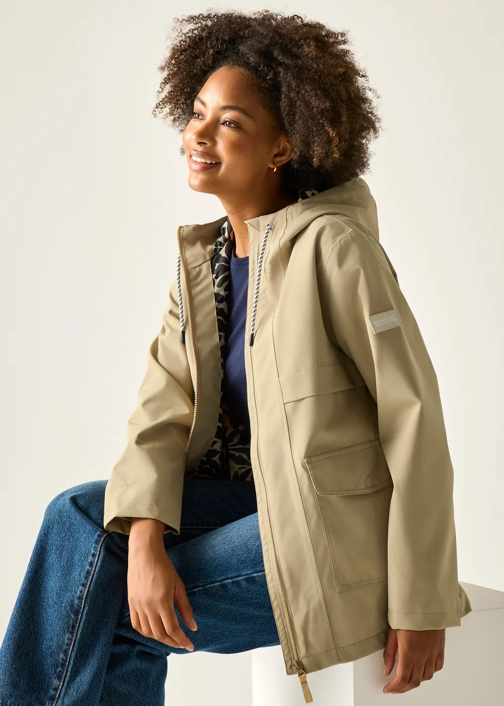 Regatta Barleycorn Abstract Floral Orlea Waterproof With Isotex Technology Jacket - 26 Image 1