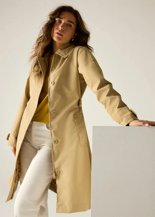 Regatta Oat Multi Flower Yellow Orla Trench With Isotex Stretch Jacket - 20 Image 1
