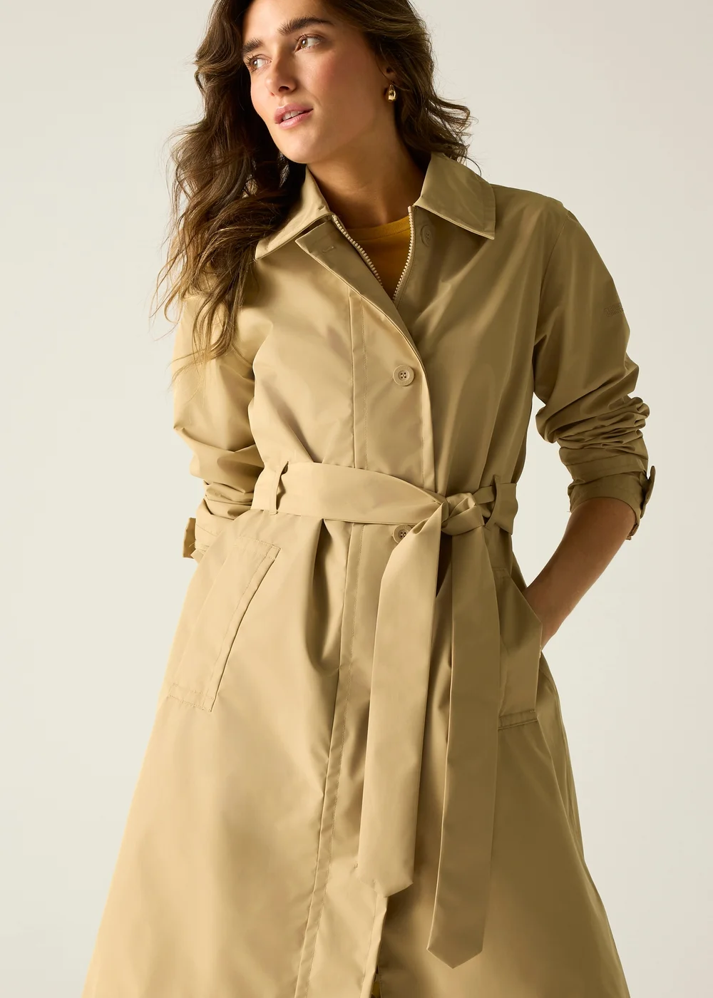Regatta Oat Multi Flower Yellow Orla Trench With Isotex Stretch Jacket - 20 Image 4