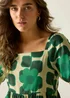 Regatta Giant Square Flower Green Orla Midi Summer Dress - 14 Image 4