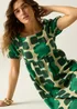 Regatta Giant Square Flower Green Orla Midi Summer Dress - 14 Image 2