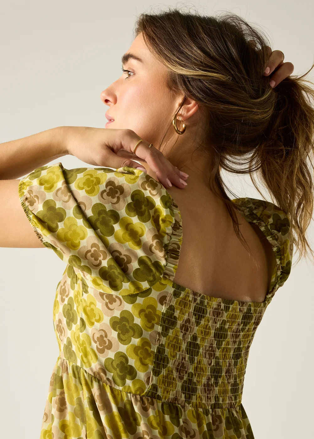 Regatta Multi Flower Yellow Orla Midi Summer Dress - 14 Image 6