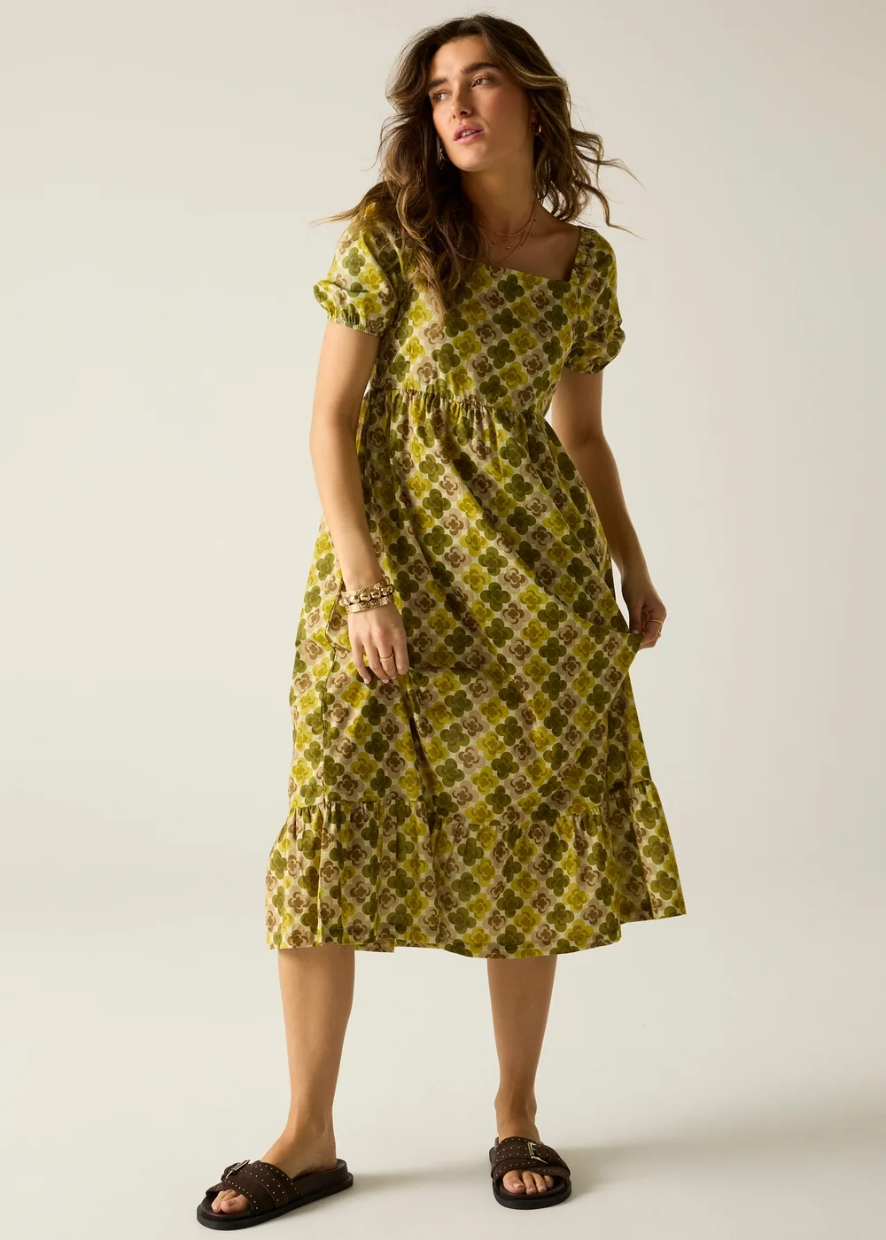 Regatta Multi Flower Yellow Orla Midi Summer Dress - 14 Image 5