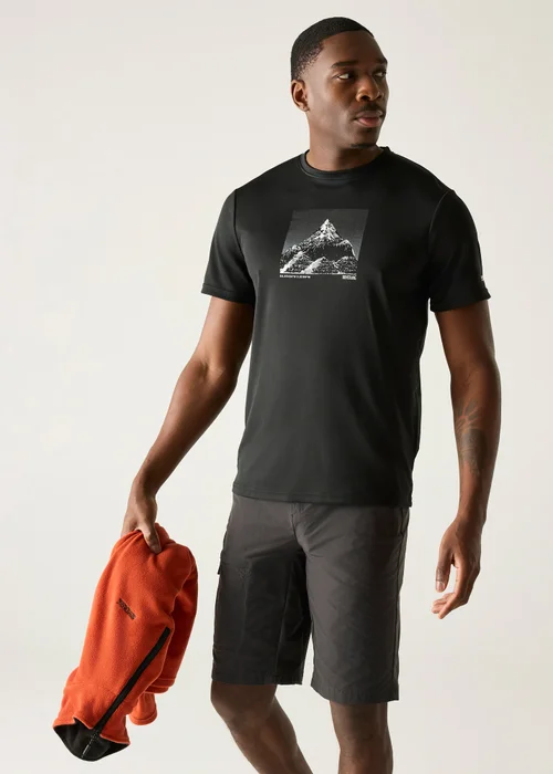 Regatta Black Fingal T-Shirt - S Image 1