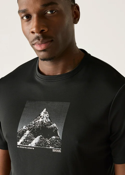 Regatta Black Fingal T-Shirt - S Image 4