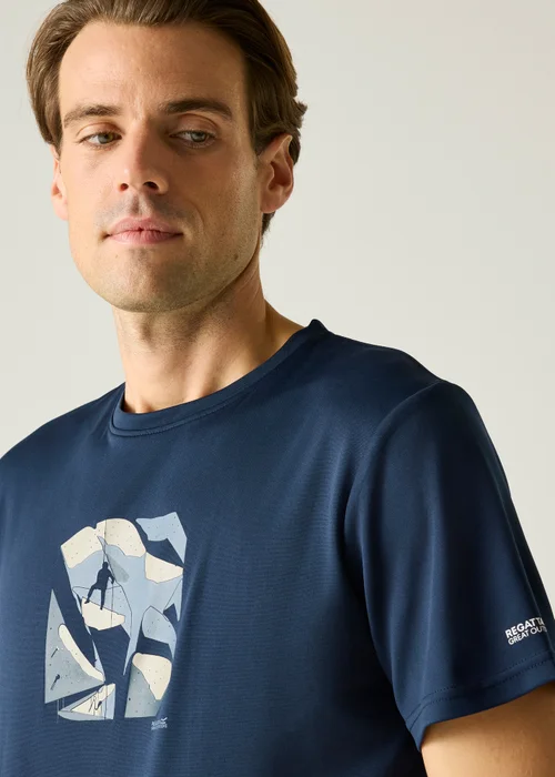 Regatta Navy Fingal T-Shirt - S Image 4