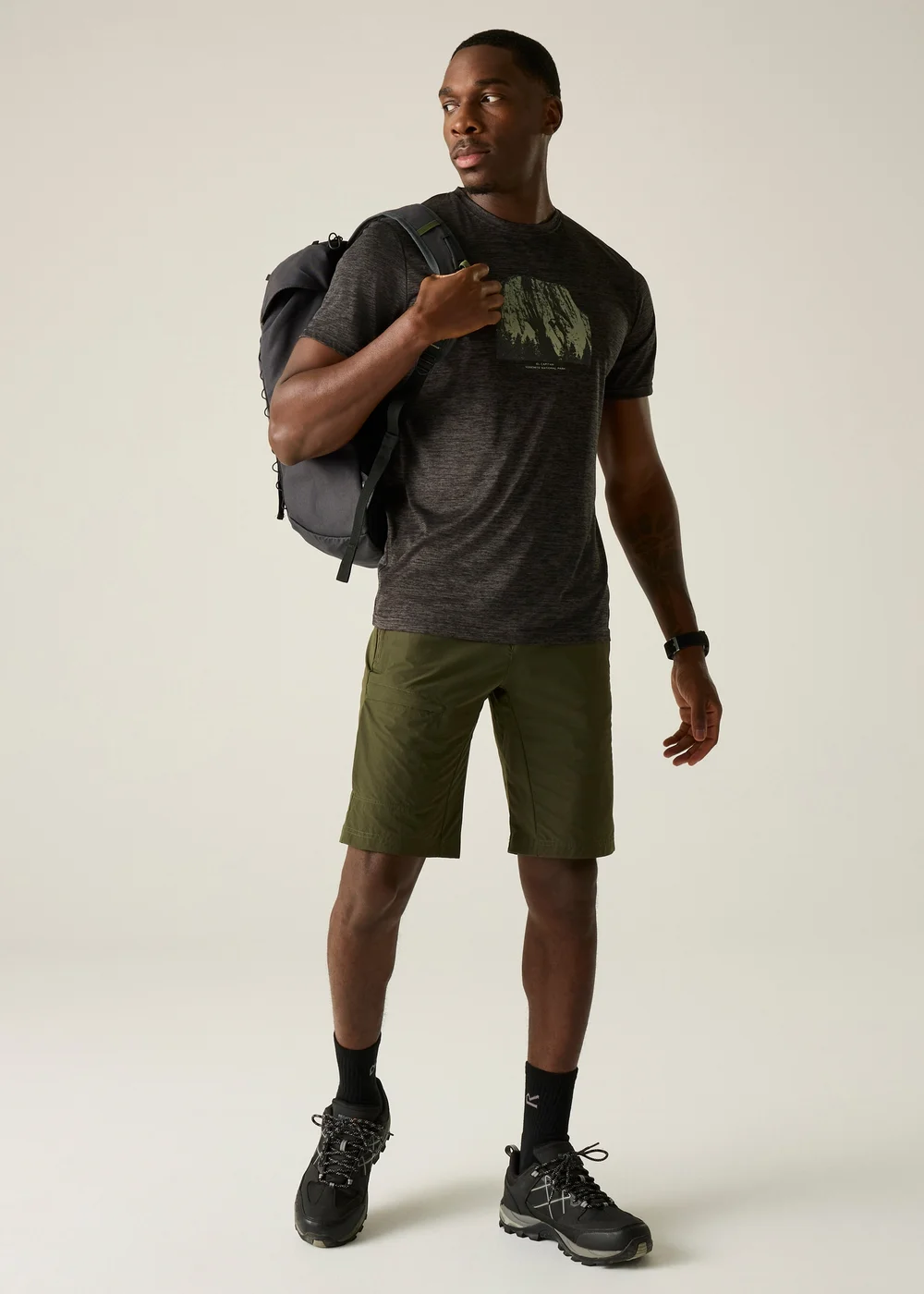 Regatta Ash Marl Fingal T-Shirt - L Image 3