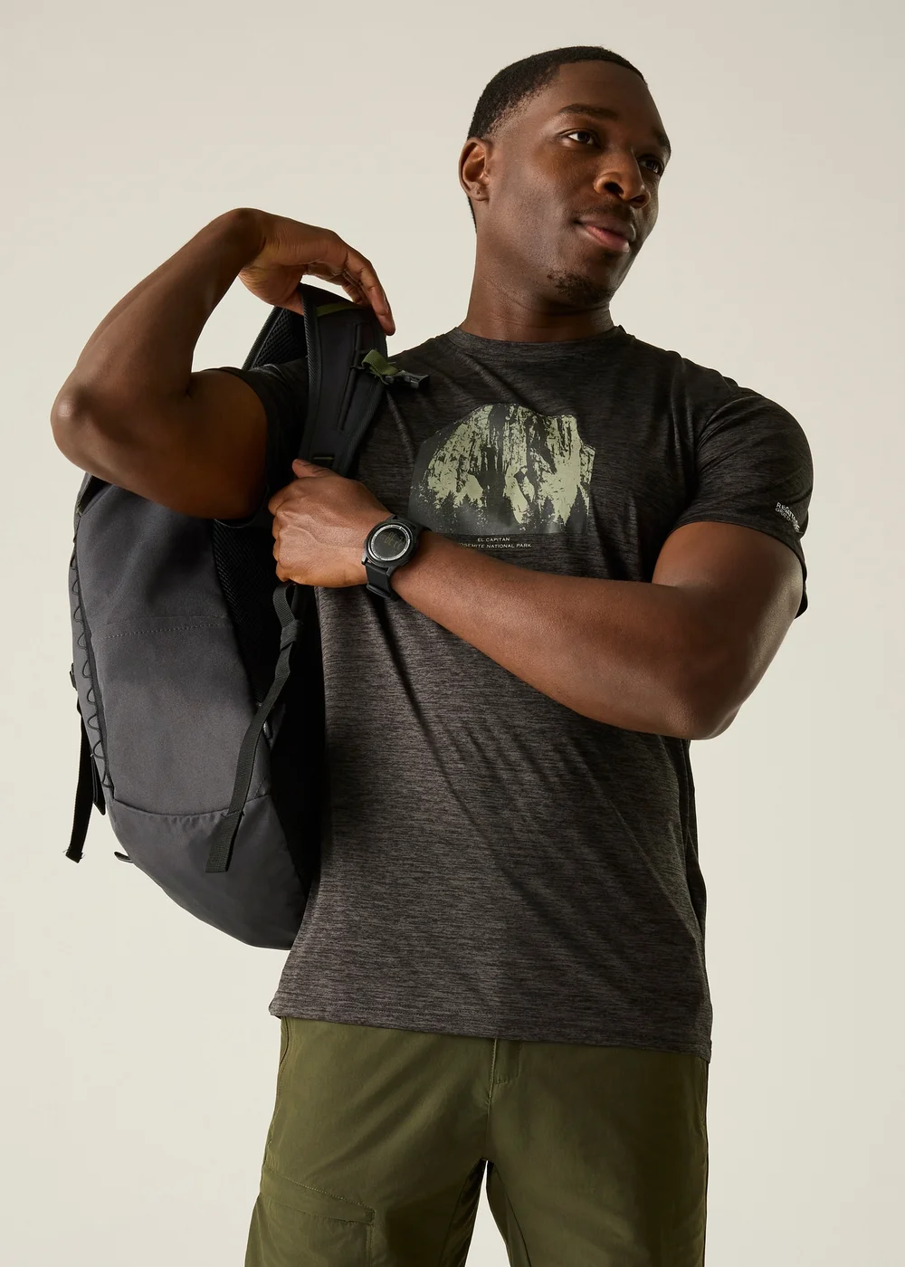 Regatta Ash Marl Fingal T-Shirt - L Image 1