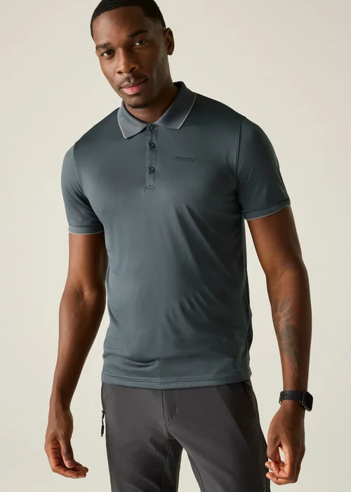 Regatta Dark Storm Solid Remex II Quick Drying Polo Shirt - S Image 1
