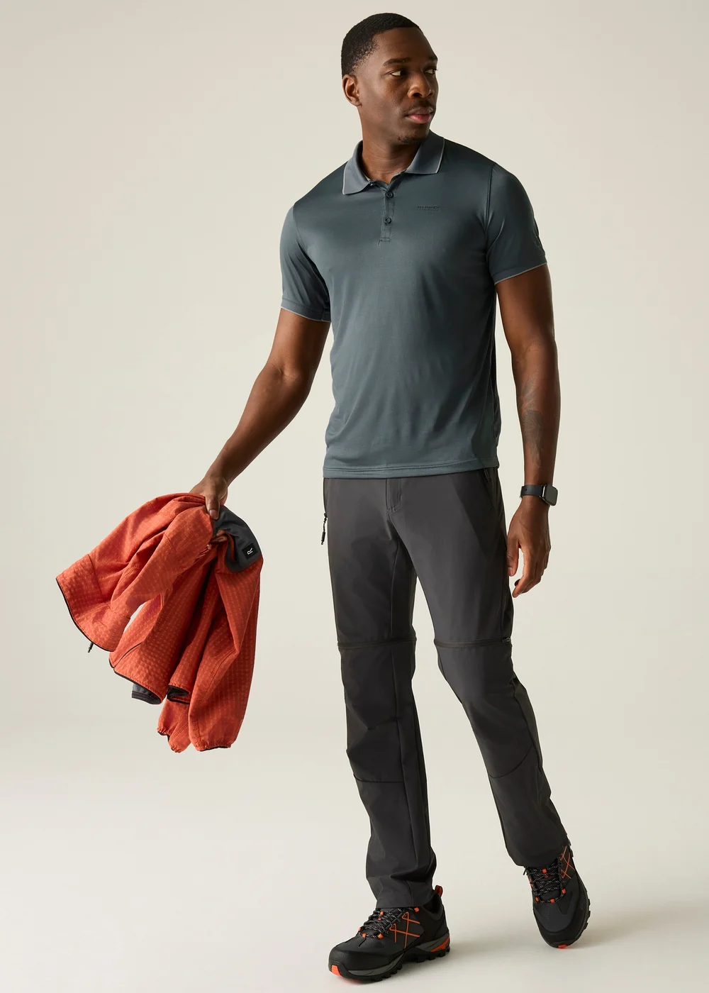 Regatta Dark Storm Solid Remex II Quick Drying Polo Shirt - S Image 3