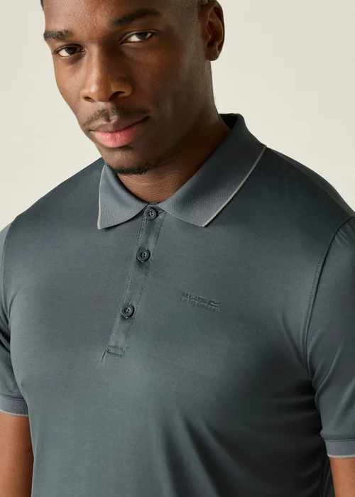 Regatta Dark Storm Solid Remex II Quick Drying Polo Shirt - S Image 4