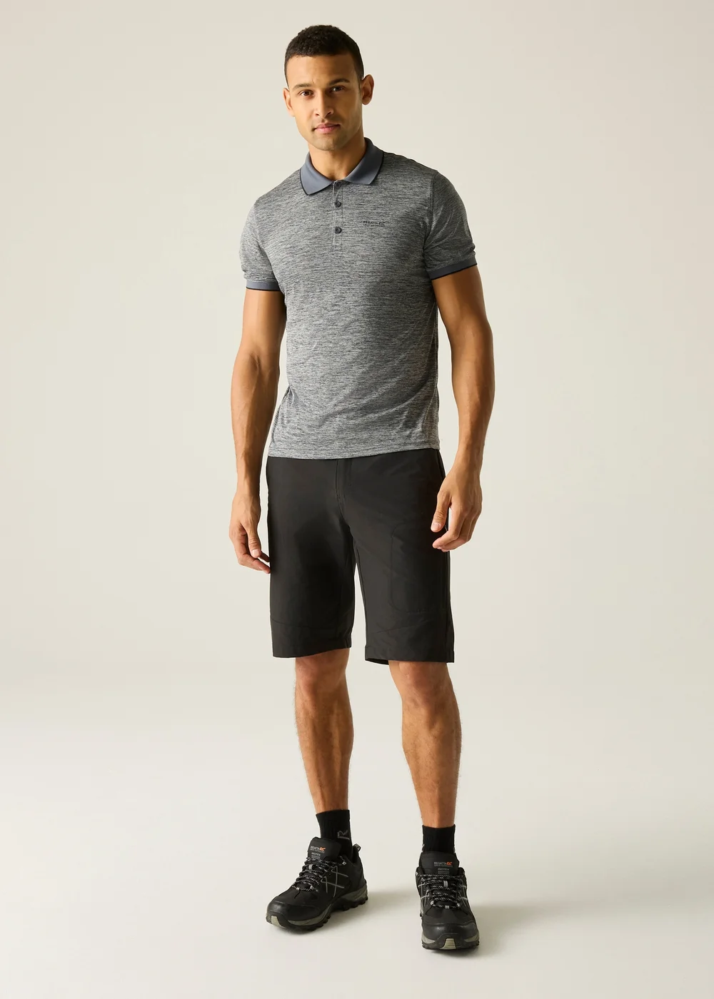 Regatta Silver Grey Remex II Quick Drying Polo Shirt - 3XL Image 3