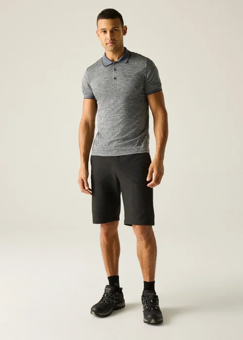 Regatta Silver Grey Remex II Quick Drying Polo Shirt - 3XL Image 3