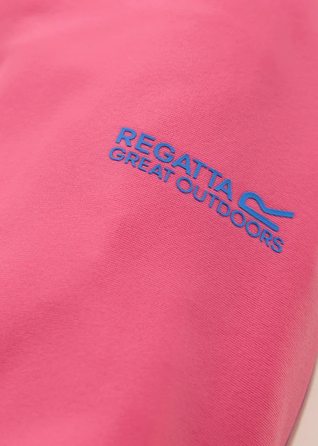 Regatta Pink Lemonade Sonic Blue Floral Hoku II UPF 30 Rash Vest (3-13 Years)