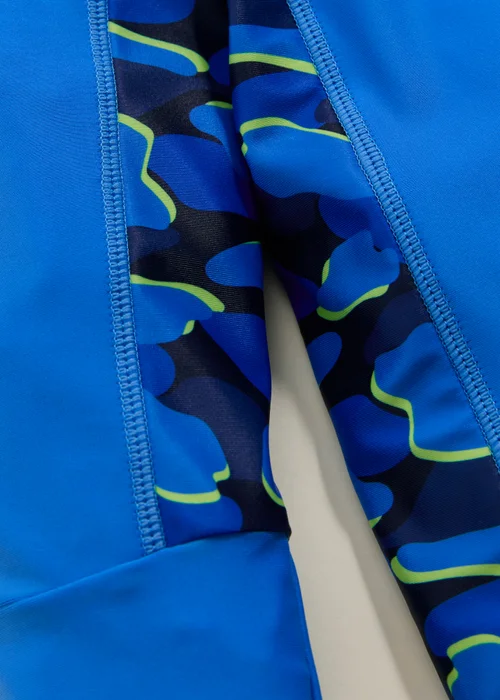 Regatta Sonic Blue Camo Hoku II UPF 30 Rash Vest (3-13 Years) - 13 Yrs Image 4