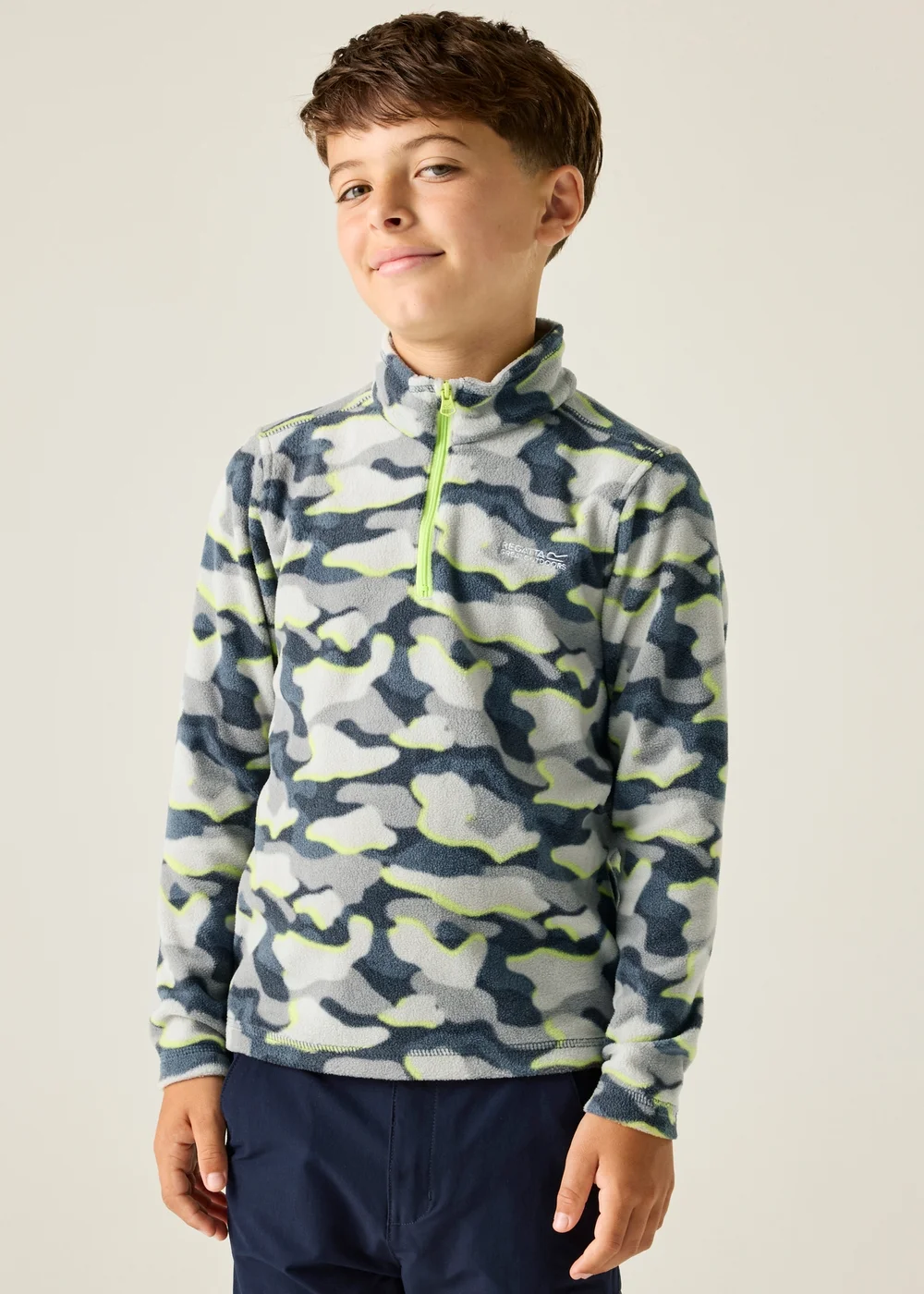 Regatta Dark Storm Camo Hot Shot II Anti-Pill, Symmetry Fleece (3-13 Years) - 13 Yrs Image 1