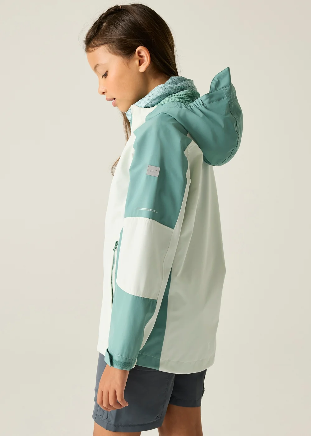 Regatta China Blue Night Sky Calderdale III Waterproof Reflective Jacket (3-13 Years) - 9-10 Yrs Image 2