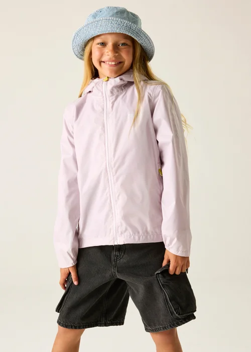 Regatta Haze Pink Lever Waterproof Jacket With Isolite Technology (3-13 Years) - 7-8 Yrs Image 1