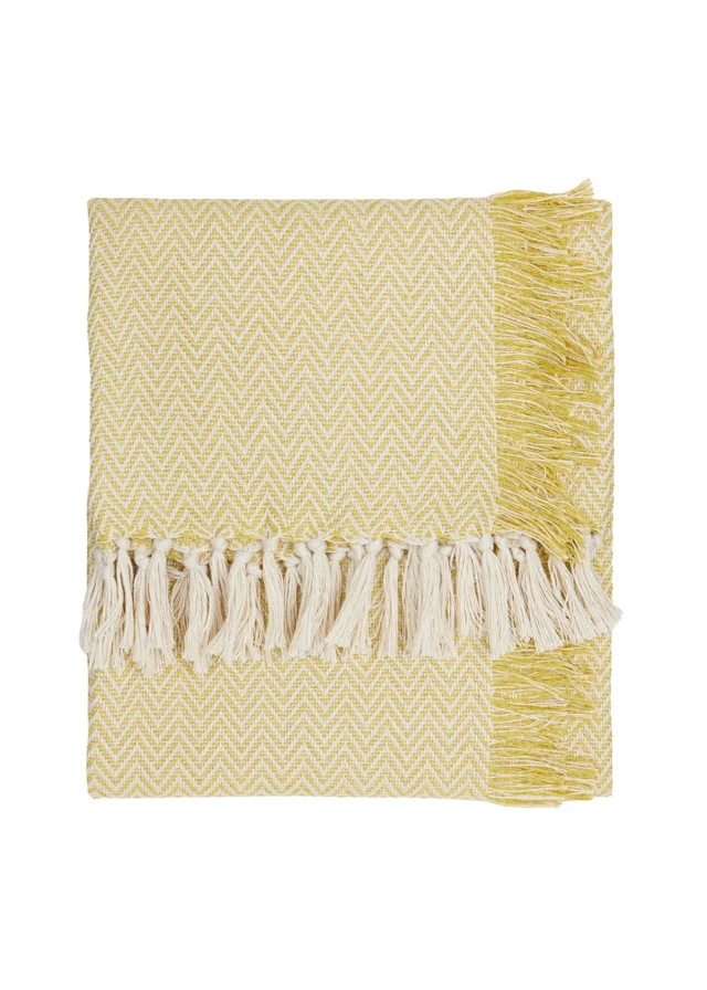 Yard Wisley Yellow Woven Outdoor Throw (130 x 180cm)