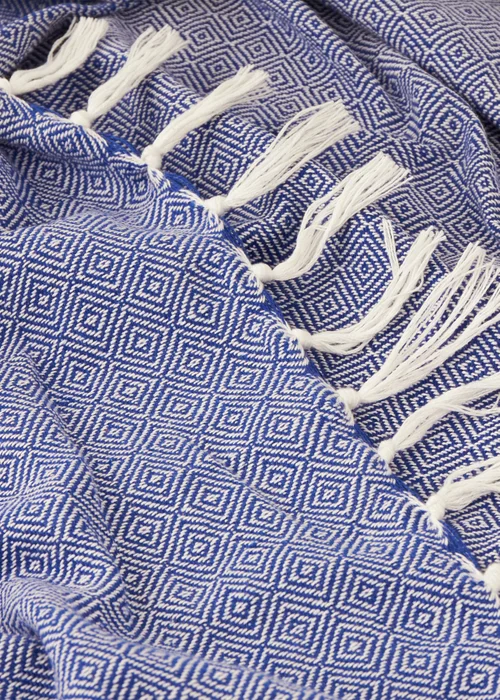 Furn Dessa Cobalt Woven Indoor/Outdoor Throw (130 x 180cm) - 130 x 180cm Image 2