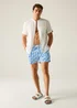 Regatta White Sonic Blue Geo Loras UPF 50 Swim Shorts - XL Image 3