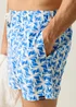 Regatta White Sonic Blue Geo Loras UPF 50 Swim Shorts - XL Image 5