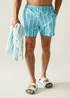 Regatta Nordic Blue White Stripe Loras UPF 50 Swim Shorts - M Image 1