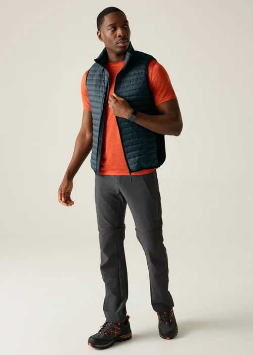 Regatta Storm Grey Black Andreson Hybrid Water-Repellent, Lightweight Bodywarmer - 2XL Image 3
