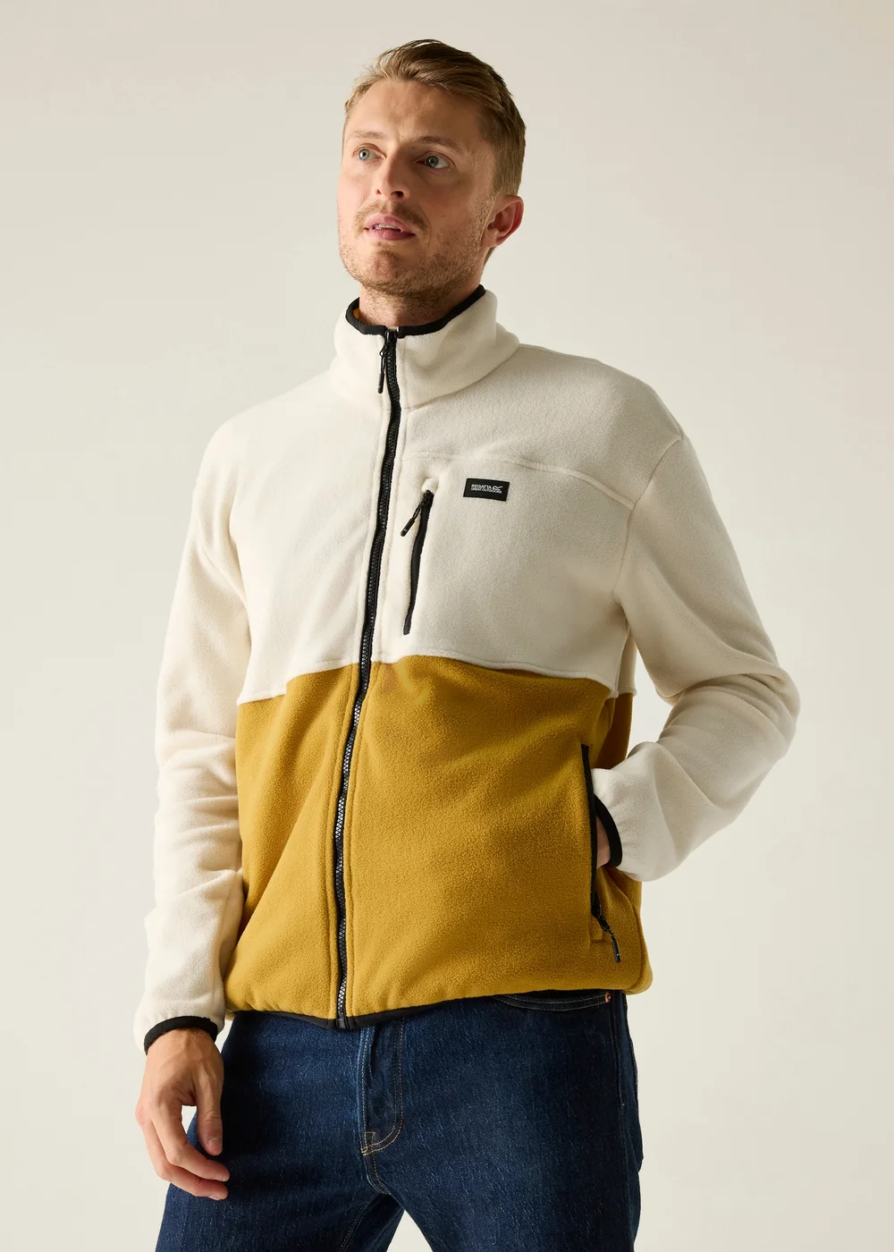 Regatta White Stone Wood Brown Frankie Fleece - XL Image 3
