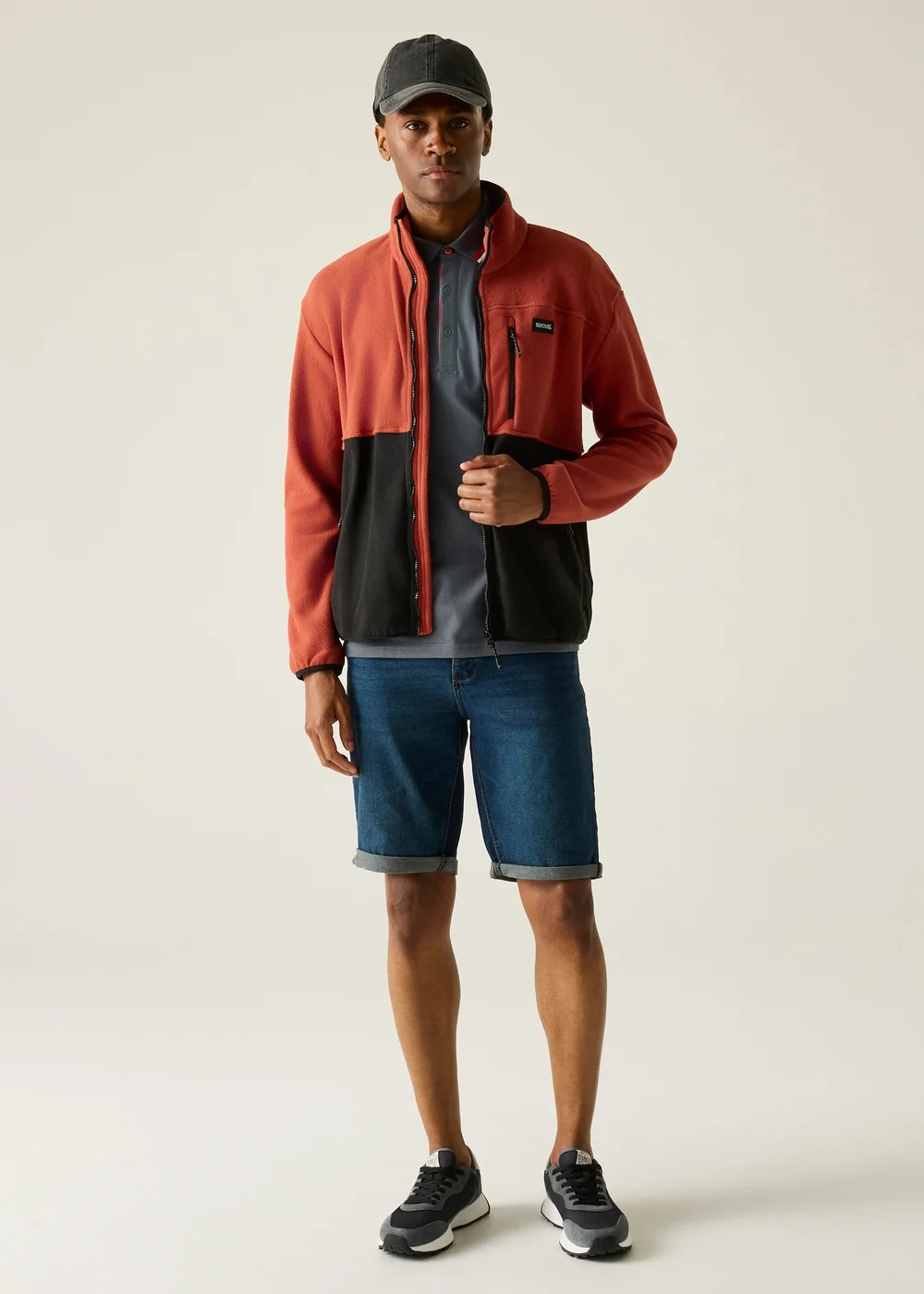 Regatta Brick Red Black Frankie Fleece - L Image 3