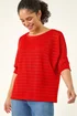 Roman Dark Orange Textured Snit Top - 18 Image 2