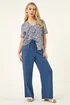 Roman Blue P Button Blouse - 12 Image 2