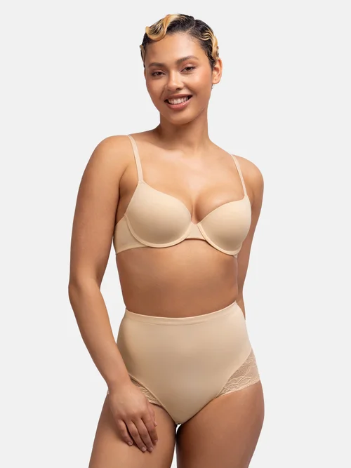 Dorina Beige Brigitte Mid Waist Brief - S Image 1