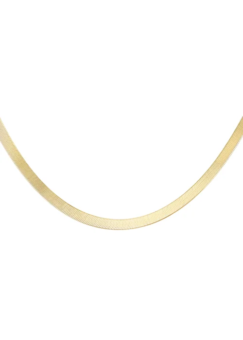 Golden Moments Sterling Silver Gold Plated Triple Herringbone Chain - One Size Image 1