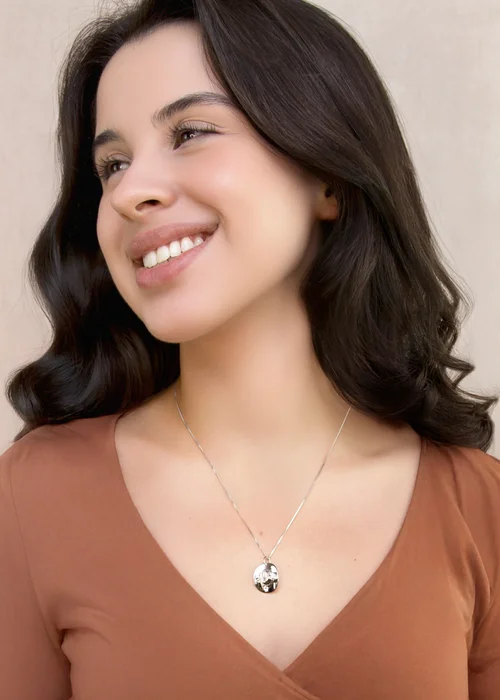 Golden Moments Sterling Silver Rhodium Plated Cowboy Hat Pendant on Chain - One Size Image 3