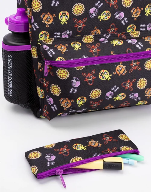 Vanilla Underground Five Nights At Freddy's Boys Black Printed 4 Piece Backpack Set (One Size) - One Size Image 5