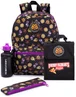 Vanilla Underground Five Nights At Freddy's Boys Black Printed 4 Piece Backpack Set (One Size) - One Size Image 1