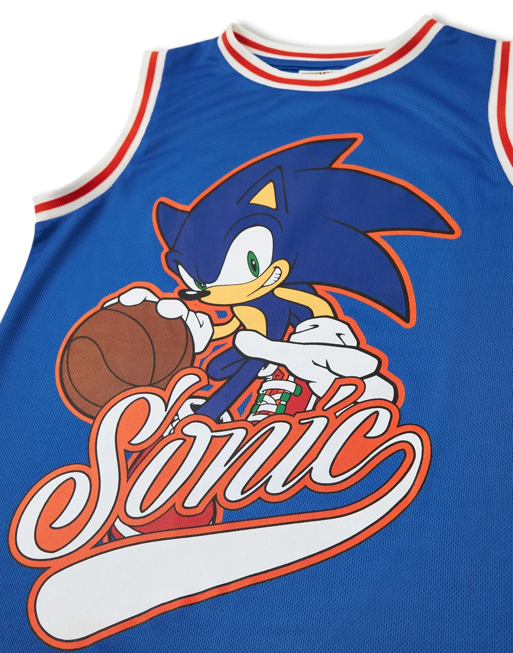 Vanilla Underground Sonic The Hedgehog Boys Blue 2 Piece Basketball Set (3-12 Years) - 10-11 yrs Image 5