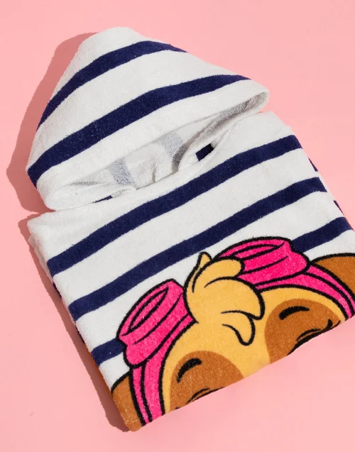 Vanilla Underground Paw Patrol Girls Multicoloured Skye Placement Graphic Poncho Towel (One Size) - One Size Image 5